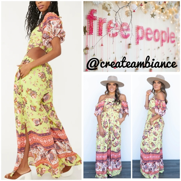 Free People Wideleg Cutout Jumpsuit